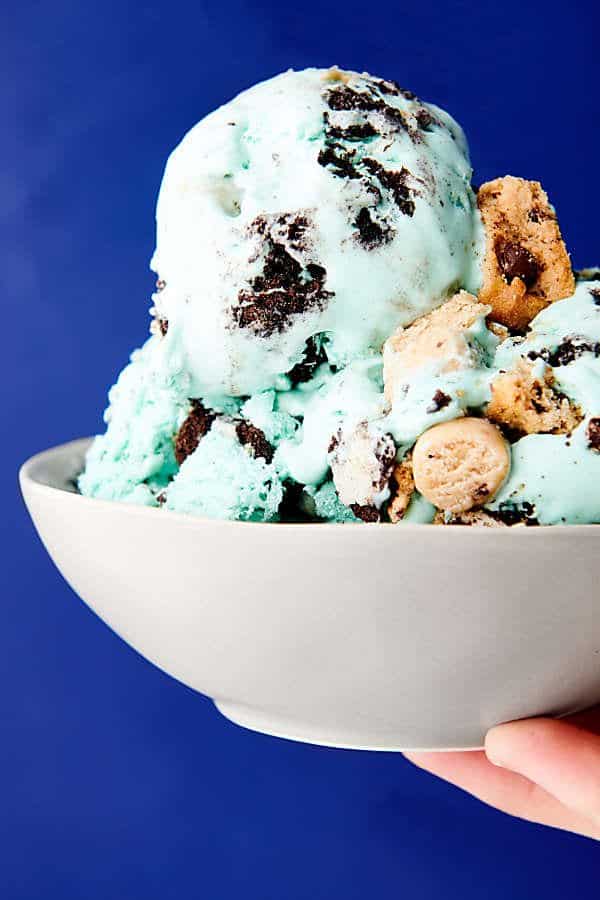 No Churn Cookie Monster Ice Cream