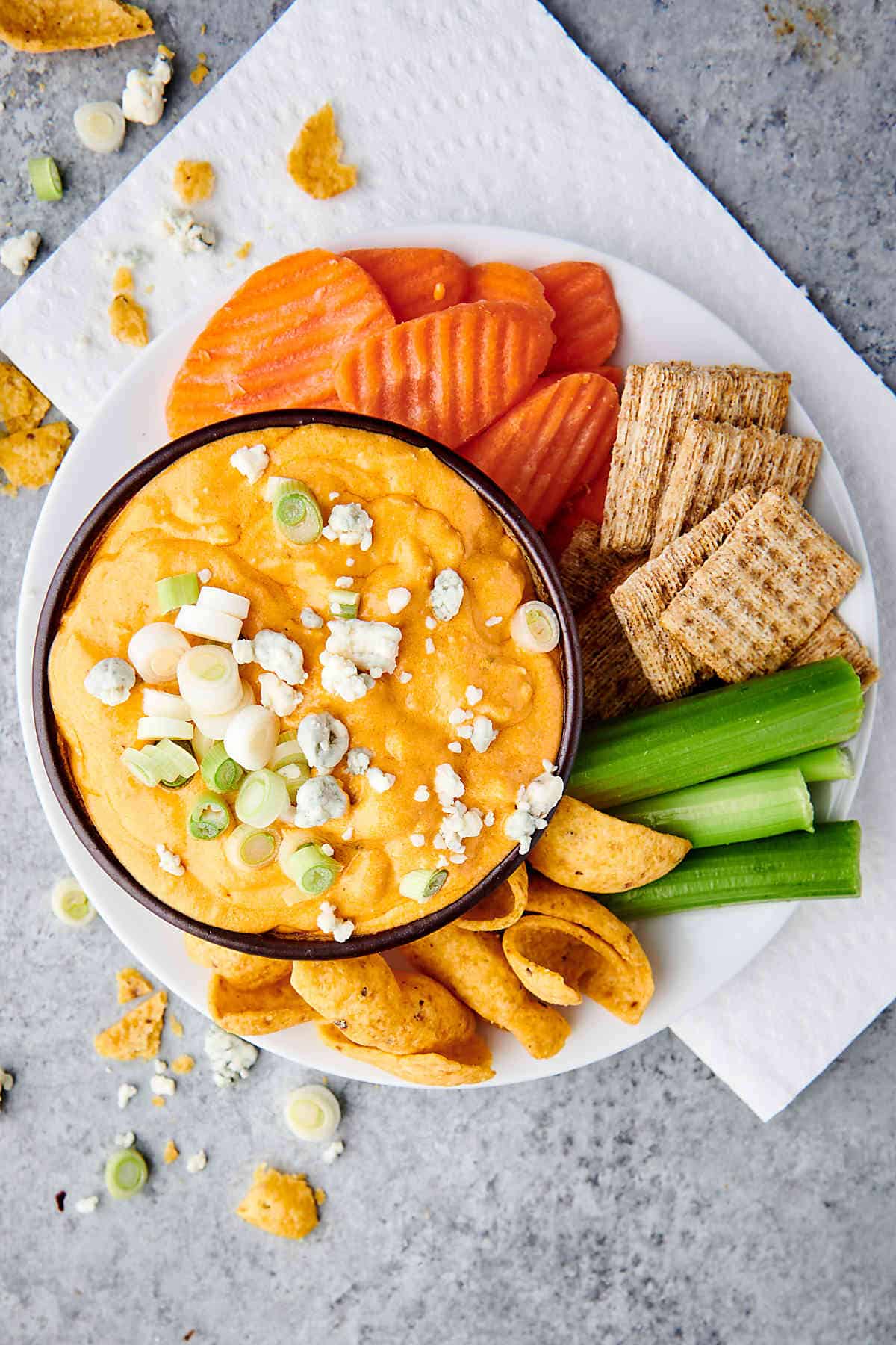 Instant Pot Buffalo Chicken Dip One Dish Appetizer with 10 Min Prep