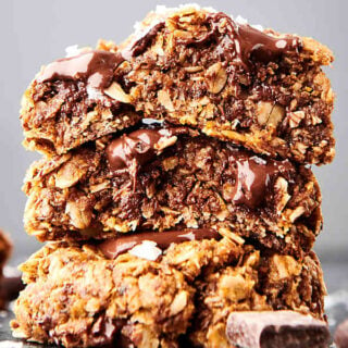 three lactation cookies stacked