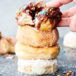 air fryer donuts stacked