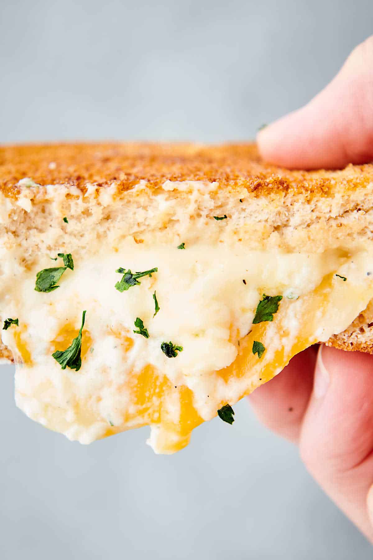 Air Fryer Grilled Cheese Comfort Food Classic with Extra Chese!