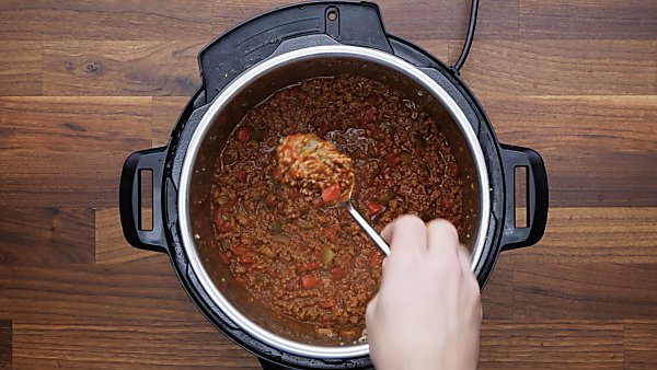 finished taco meat in instant pot