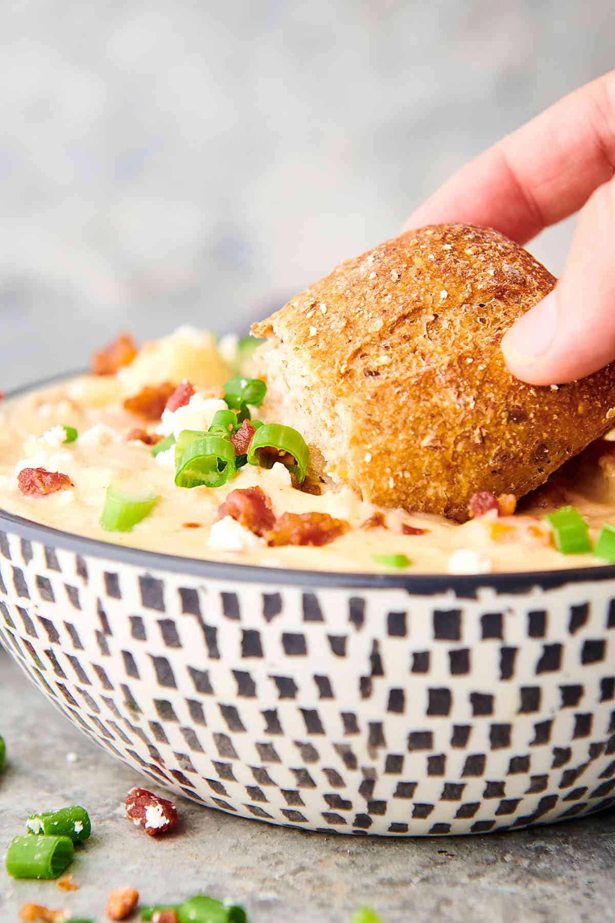 Chicken Potato Soup with Leftover or Rotisserie Chicken and Bacon