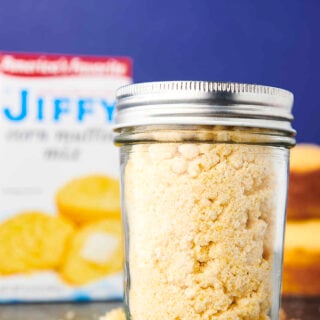 copycat jiffy cornbread mix in a jar