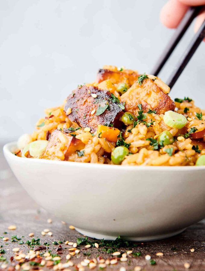 Taco Cauliflower Rice Skillet Recipe - Healthy, Low Carb, Gluten Free