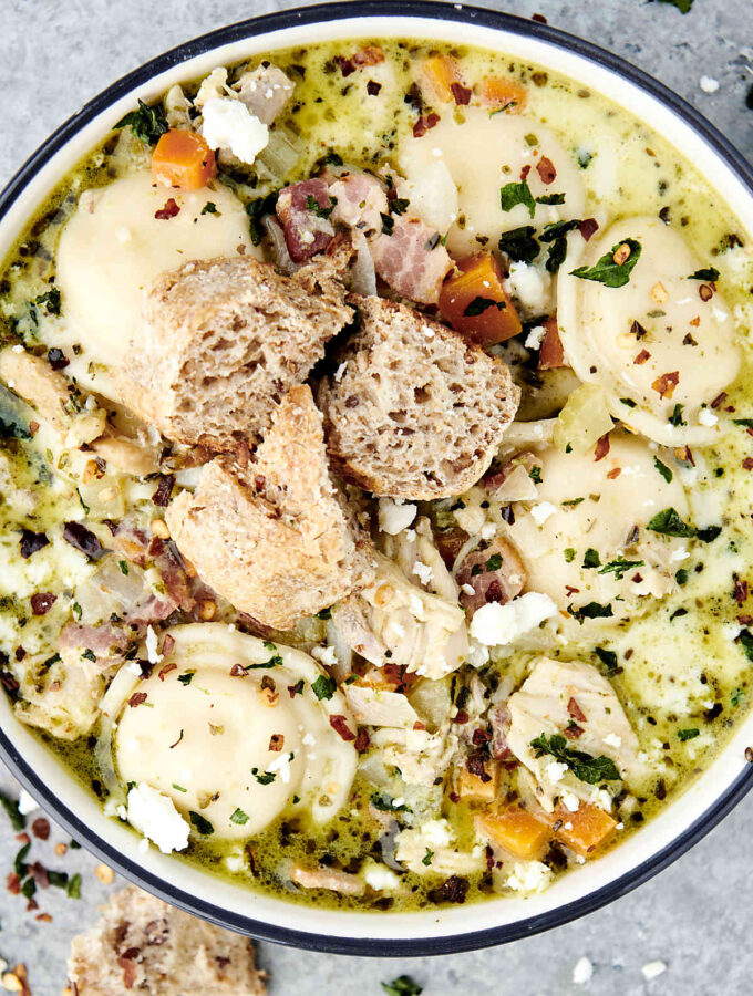 Slow Cooker Chicken Lentil Soup Healthy & Gluten Free