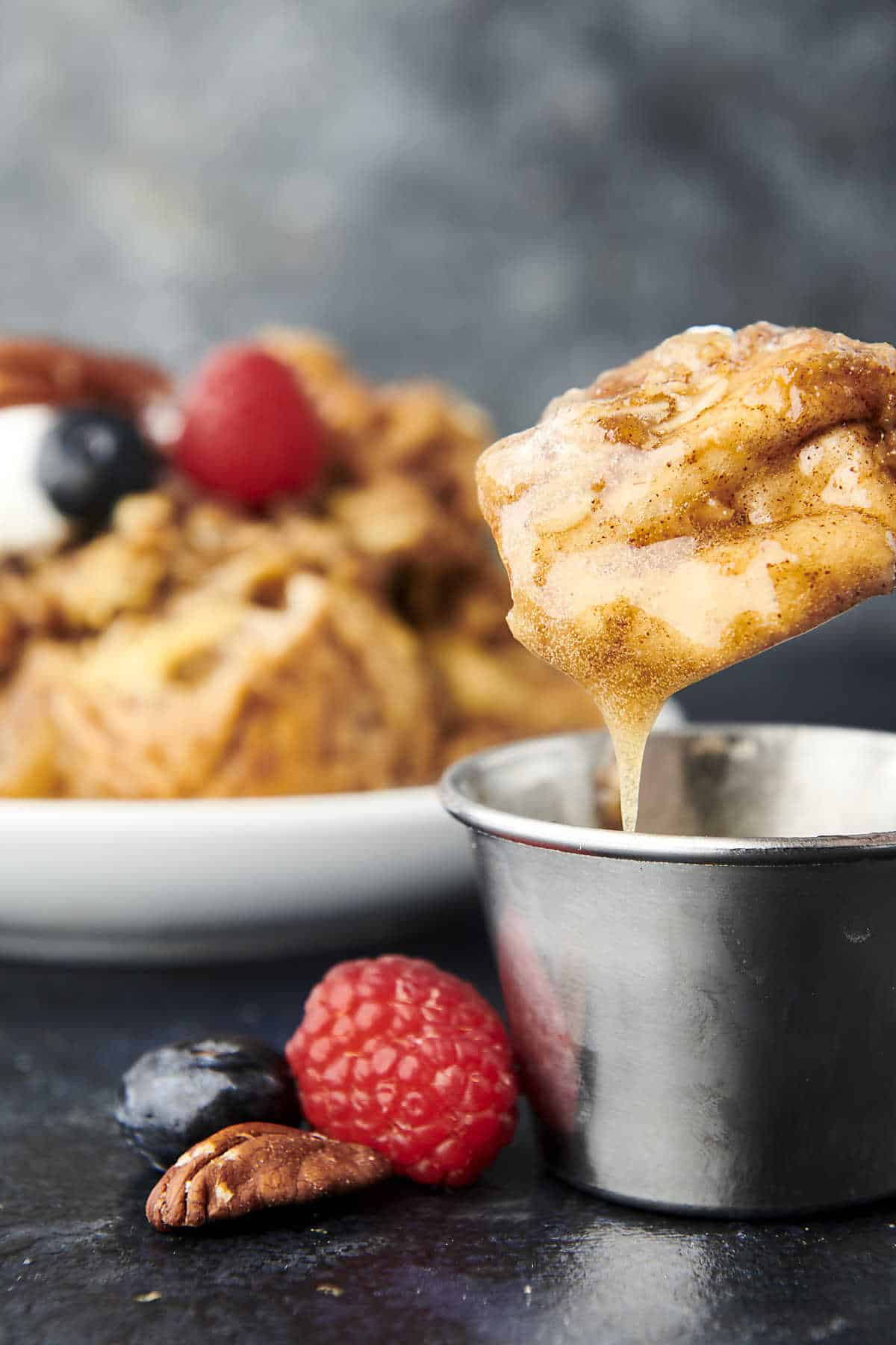 Crockpot French Toast - with Cinnamon Raisin Bagels!