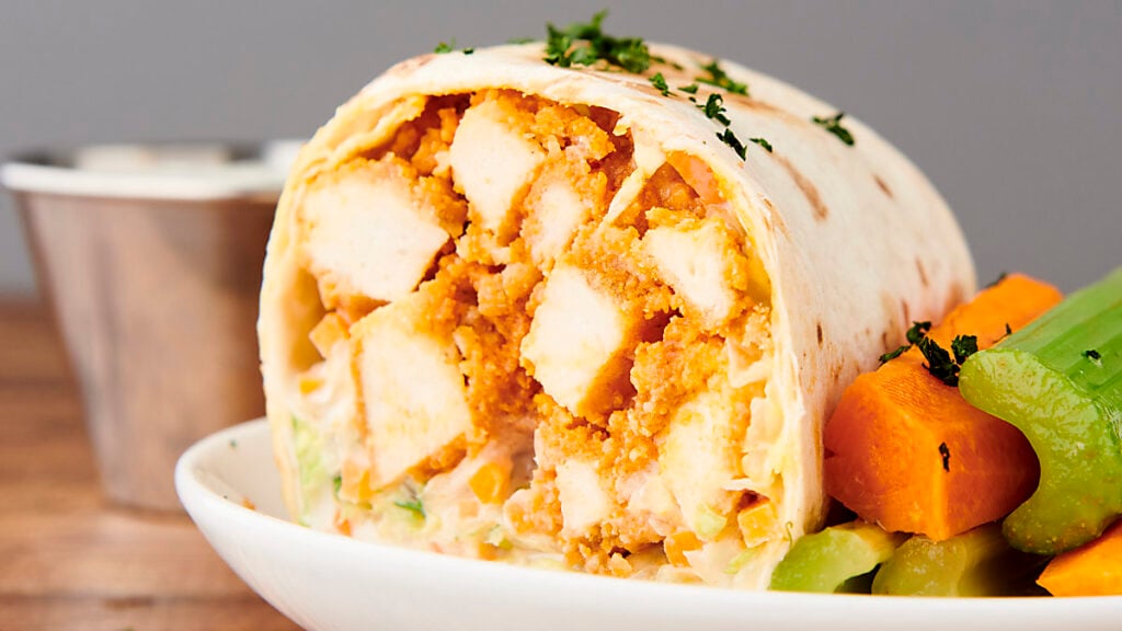 Buffalo Chicken Wrap Recipe - with Crispy OR Grilled Chicken