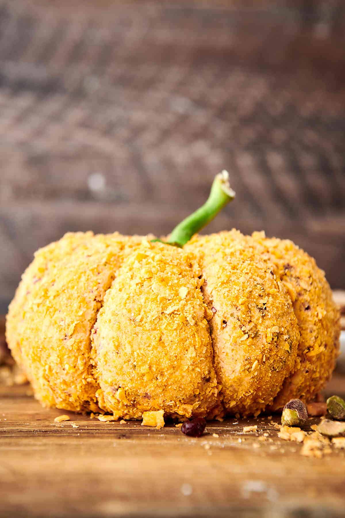 Pumpkin Cheese Ball Pumpkin Shaped, Savory Pumpkin Spice Flavored!