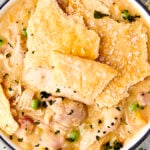 instant pot chicken pot pie filling with bacon