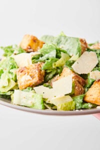 caesar salad on a plate