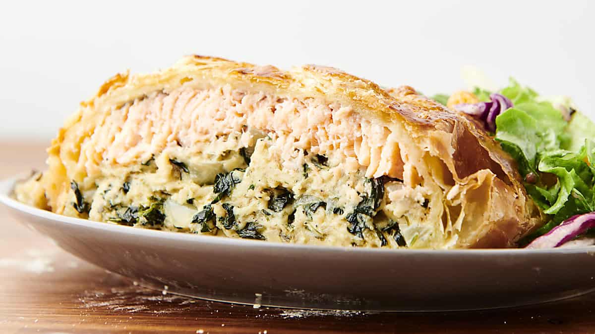 puff pastry salmon with cream cheese