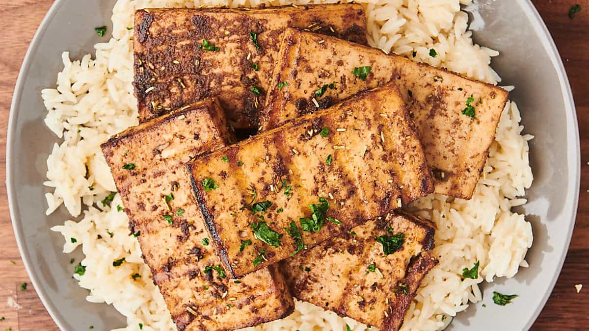 Vegan grilled tofu