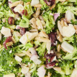 Broccoli salad with red wine vinaigrette