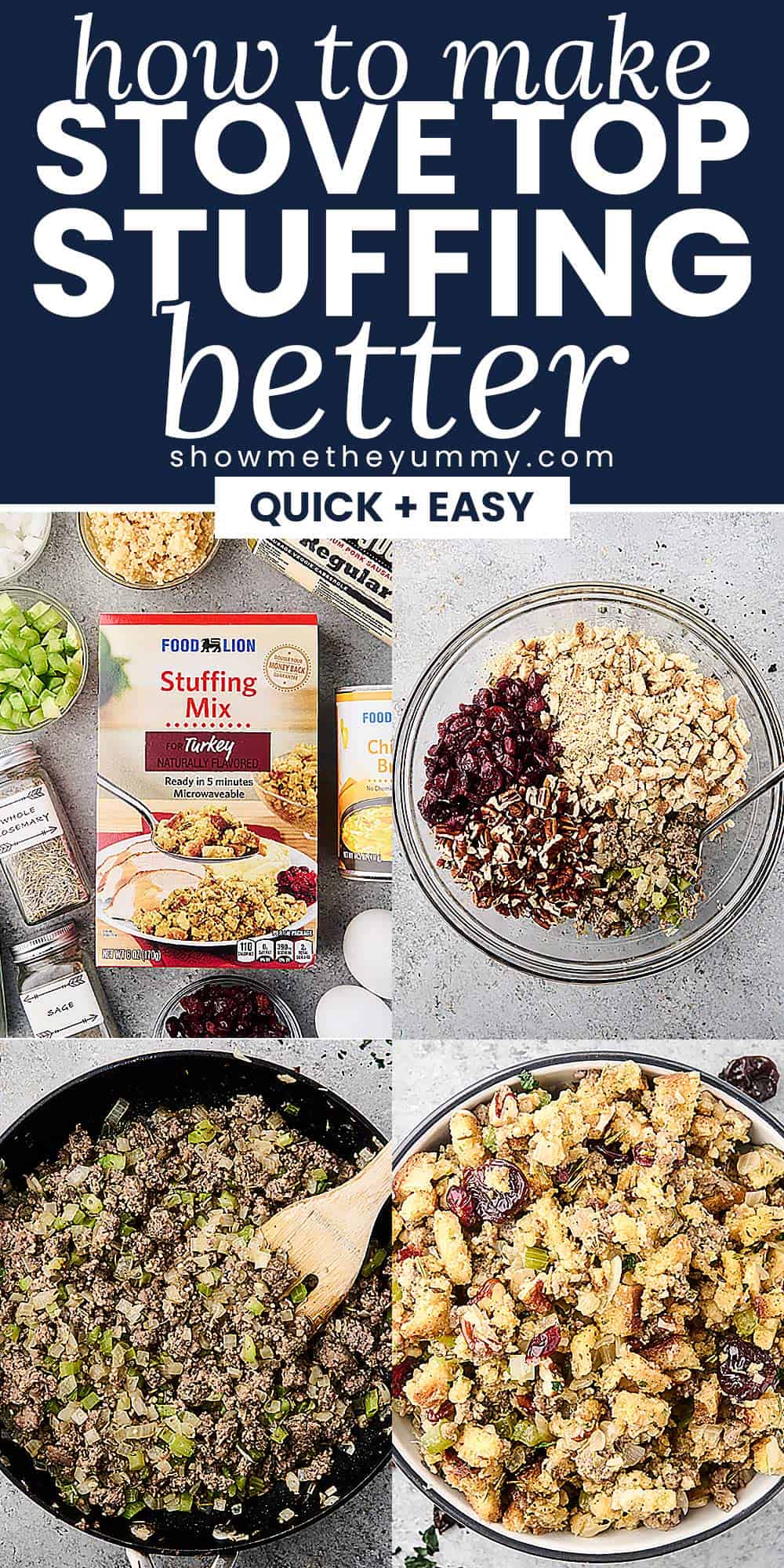 How to Make Stove Top Stuffing Better - or Any Box Stuffing Mix