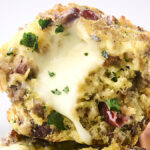 cheese stuffed leftover stuffing muffin