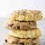 stack of high protein bagels made with cottage cheese and greek yogurt
