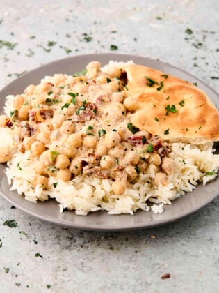 creamy marry me chickpeas with coconut milk and sun dried tomatoes