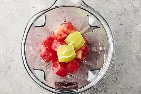 watermelon and lime in vitamix