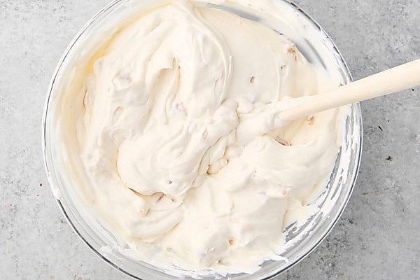 apple ice cream base before freezing