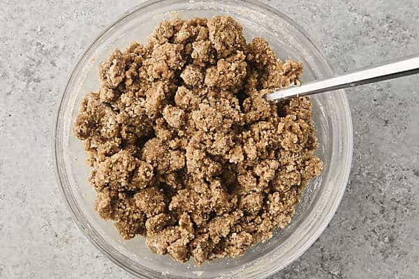 crumb topping in a bowl