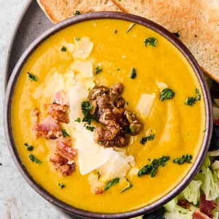 easy pumpkin bowl in a bowl