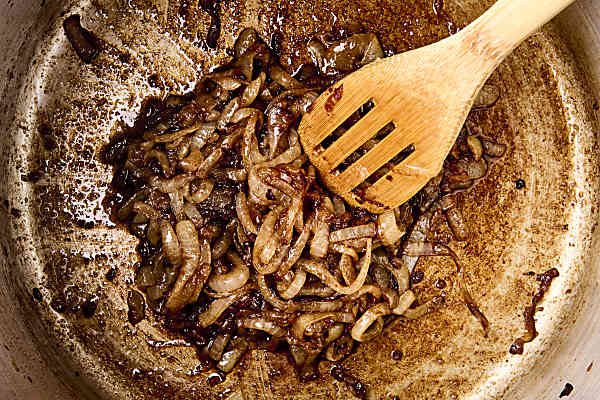 caramelized onions with brown sugar and spices