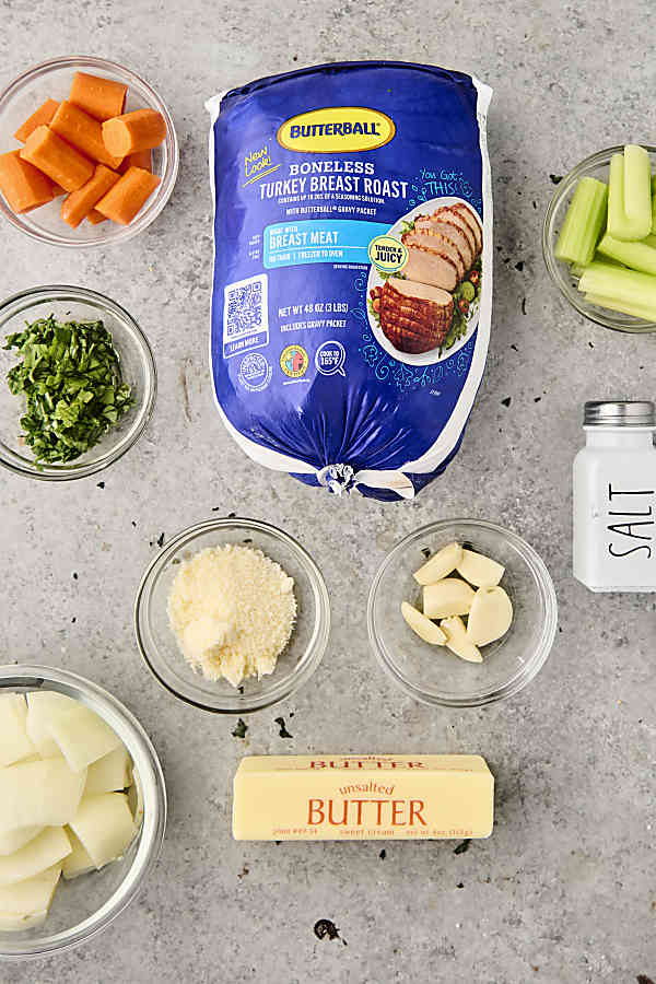 ingredients to make slow cooker turkey breast