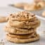 stack of frosted maple brown sugar cookies