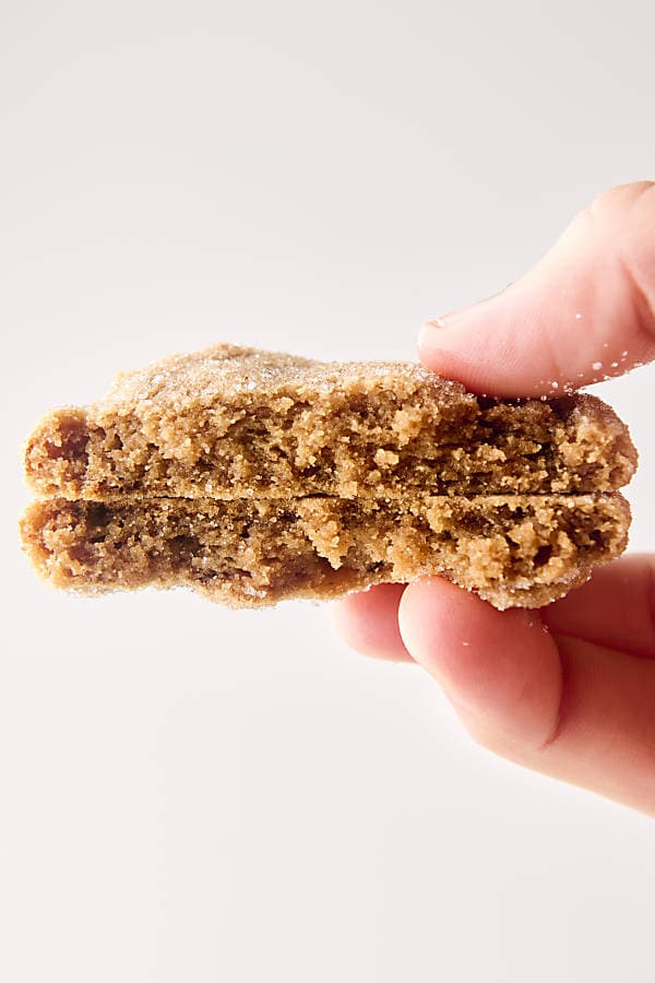 maple brown sugar cookies rolled in granulated sugar