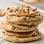 maple brown sugar cookies with maple brown sugar frosting and optional chopped pecans