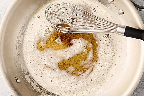 brown butter in a pan