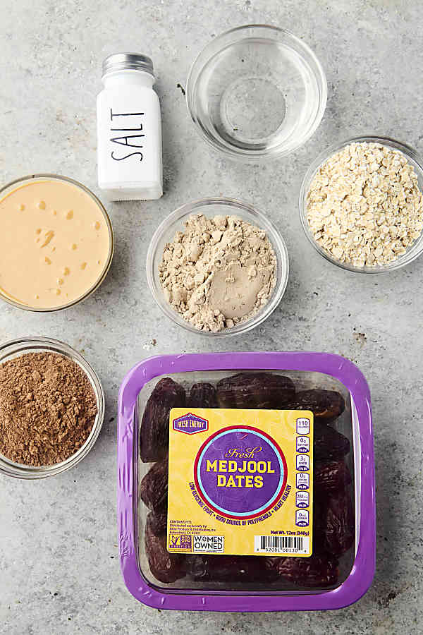 ingredients to make date bites