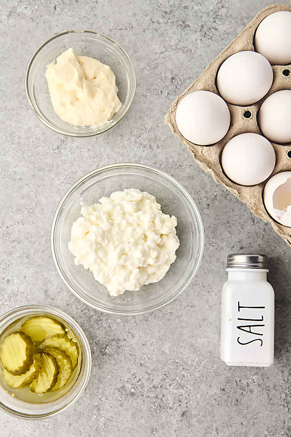 ingredients to make high protein egg salad