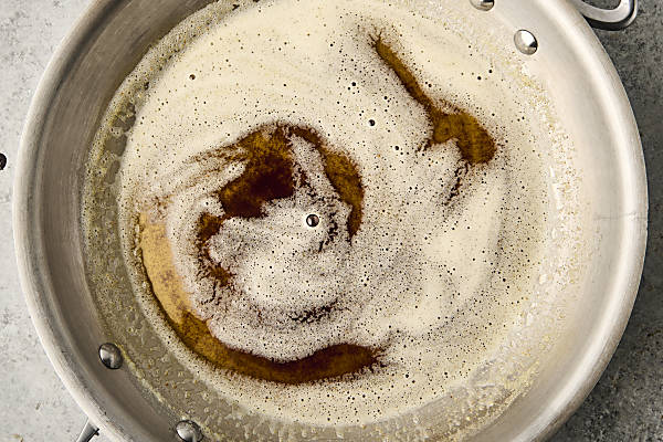 brown butter in a pan